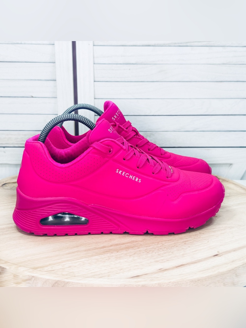 Skechers Uno Nightshades Air Cushion Sneakers Hot Pink Womens Size 9 73667W
